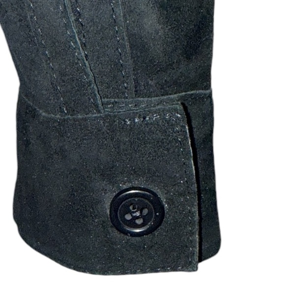 MISSANI LE COLLEZIONI Black Leather Reversible, Suede Jacket Zip Large - Picture 8 of 13